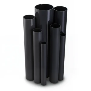 UPVC Pipes 4 Bar Pressure 630 mm Diameter 12.4 mm Thickness Black