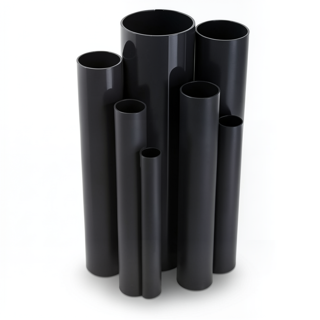UPVC Pipes Pressure 16 Bar Outside Diameter 140 mm Thickness 10.4 mm Black