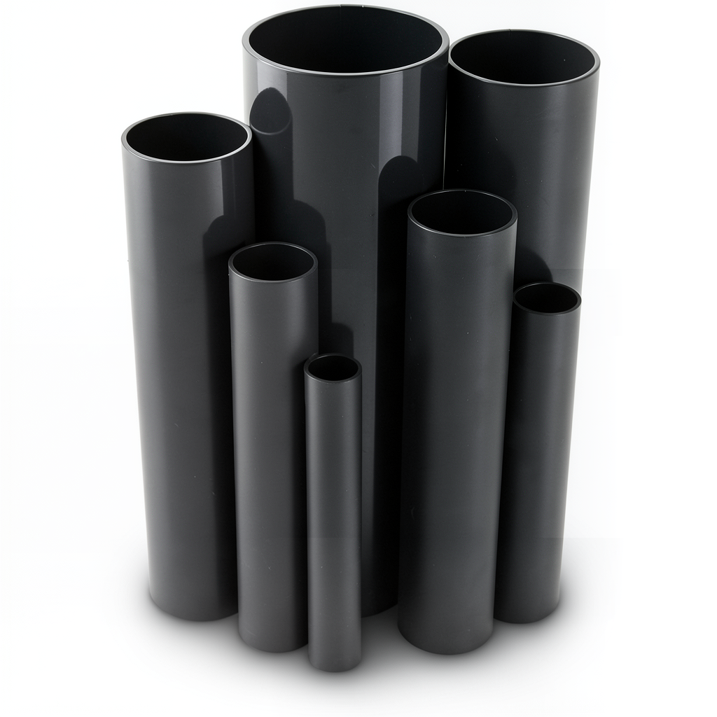 مواسير UPVC ضغط 4 بار قطر خارجي 710 مم سمك 14 مم لون أسود