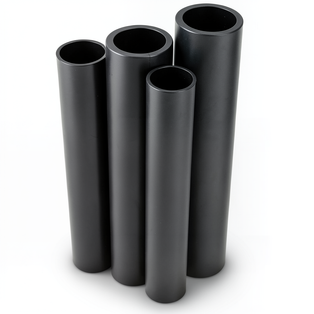 مواسير HDPE PE 80 ضغط 12.5 بار قطر 560 مم سمك 50.8 مم لون أسود