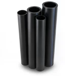 مواسير HDPE PE 80 ضغط 12.5 بار قطر 630 مم سمك 57.2 مم أسود