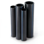 مواسير HDPE PE 80 ضغط 12.5 بار قطر 710 مم سمك 64.5 مم لون أسود