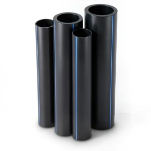 مواسير HDPE PE 80 ضغط 12.5 بار قطر 710 مم سمك 64.5 مم لون أسود
