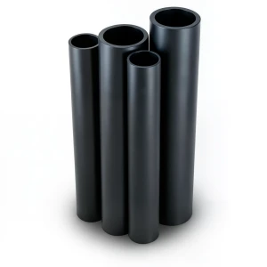 مواسير HDPE PE 80 ضغط 12.5 بار قطر 560 مم سمك 50.8 مم لون أسود