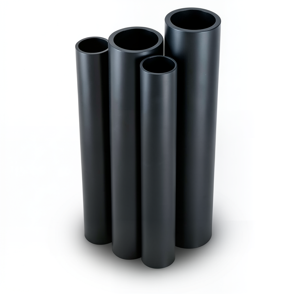 مواسير HDPE PE 80 ضغط 12.5 بار قطر 560 مم سمك 50.8 مم لون أسود