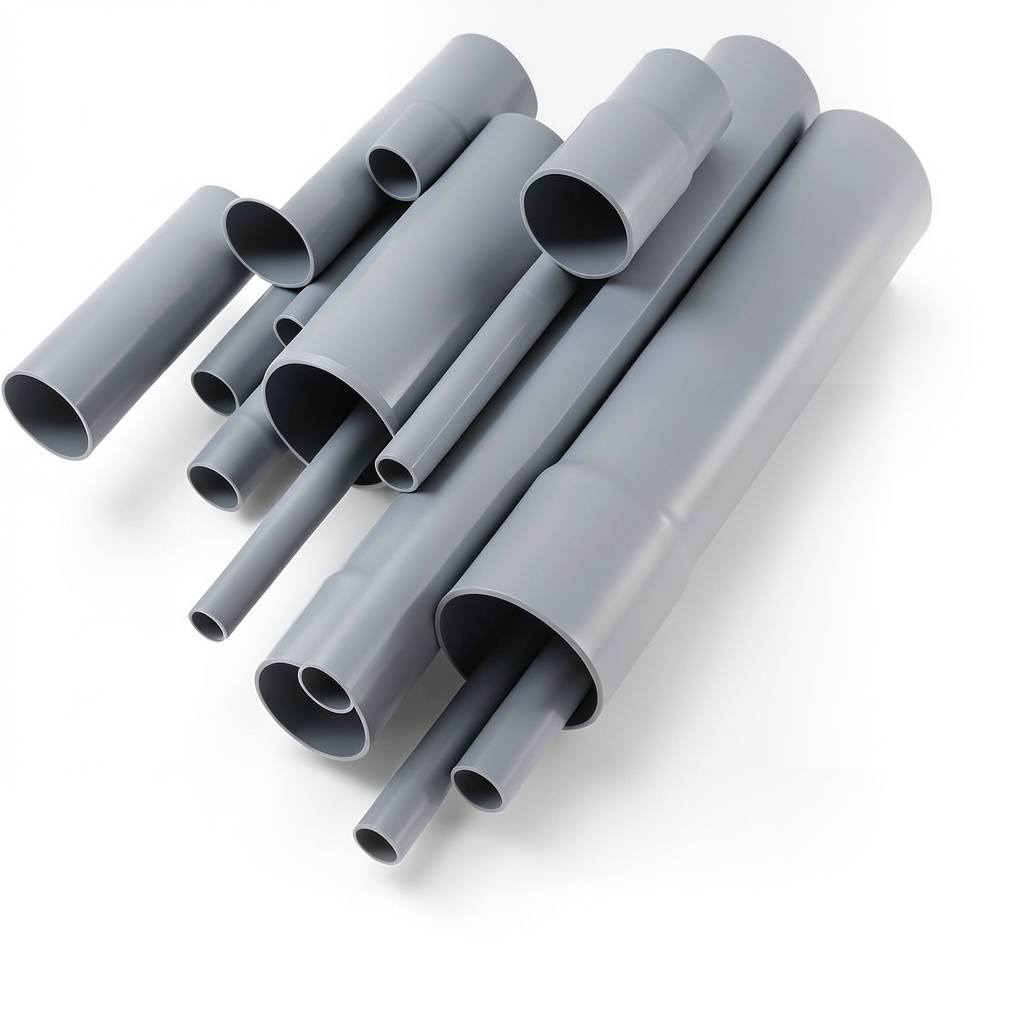 مواسير UPVC قطر خارجي 400 مم سمك 7.9 مم لون رمادي