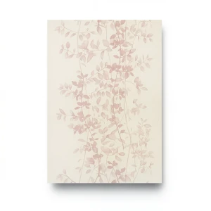 German Leaf Patterned Wallpaper 10m x 0.53m Light Beige, Model 10047-05