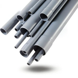مواسير UPVC مقاس ½ 1 إنش سمك 2.03 مم لون رمادي