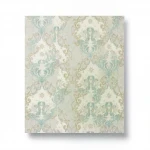 Classic wall covering pale beige color, length 10m, width 1.06m, model 82804