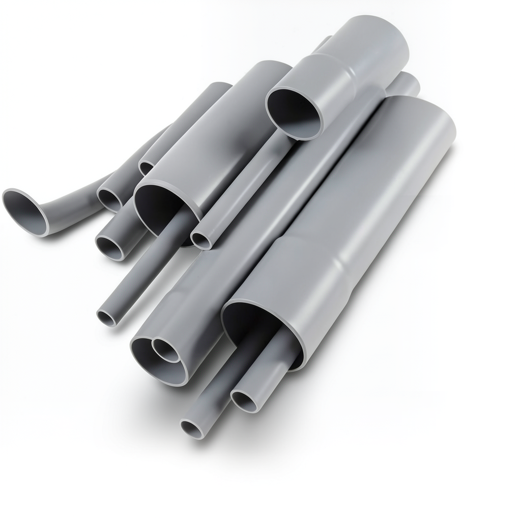 مواسير UPVC مقاس ½ 2 إنش سمك 2.79 مم لون رمادي