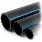 أنابيب HDPE الوطني لشبكات المياه الغير مضغوطة  ضغط 4 بار قطر خارجي 110 مم سمك 2.2 مم لون اسود