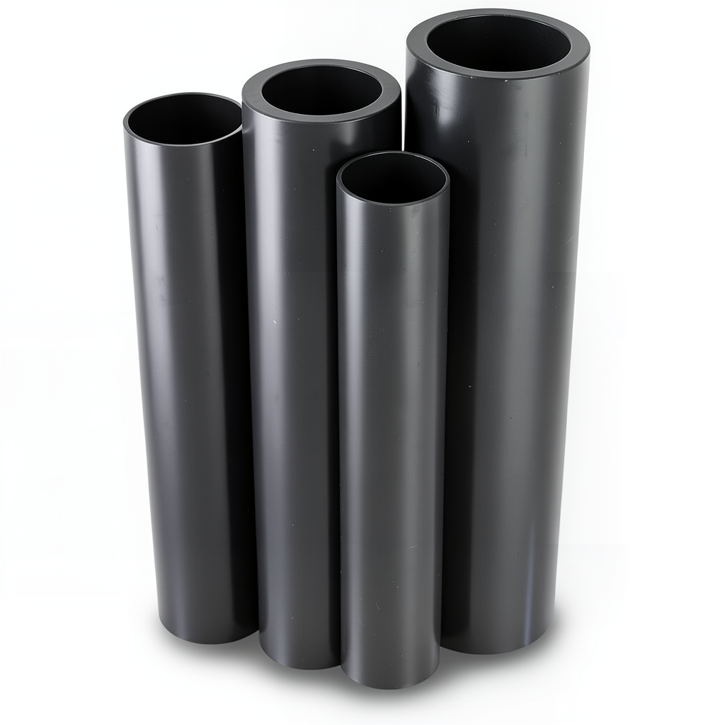 مواسير HDPE PE 80 ضغط 16 بار قطر 160 مم سمك 17.9 مم لون أسود