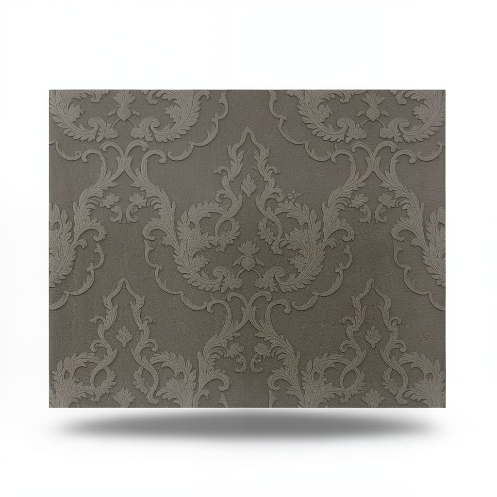 Classic Wallpaper Dark Beige Color, 10m Length, 1.06m Width, Model 81803