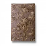Italian Wallpaper Brown Color Floral Design, Size 10mx0.70m, Model rc17047