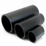 أنابيب HDPE الوطني لشبكات المياه الغير مضغوطة  ضغط 4 بار قطر خارجي 225 مم سمك 4.5 مم لون اسود