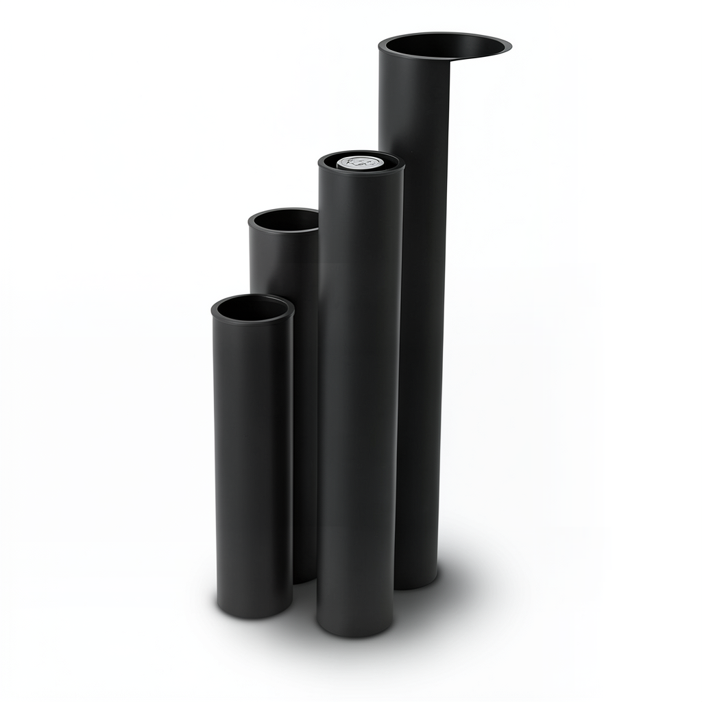 مواسير HDPE SDR 5 قطر خارجي 75 مم سمك 15.1 مم لون أسود