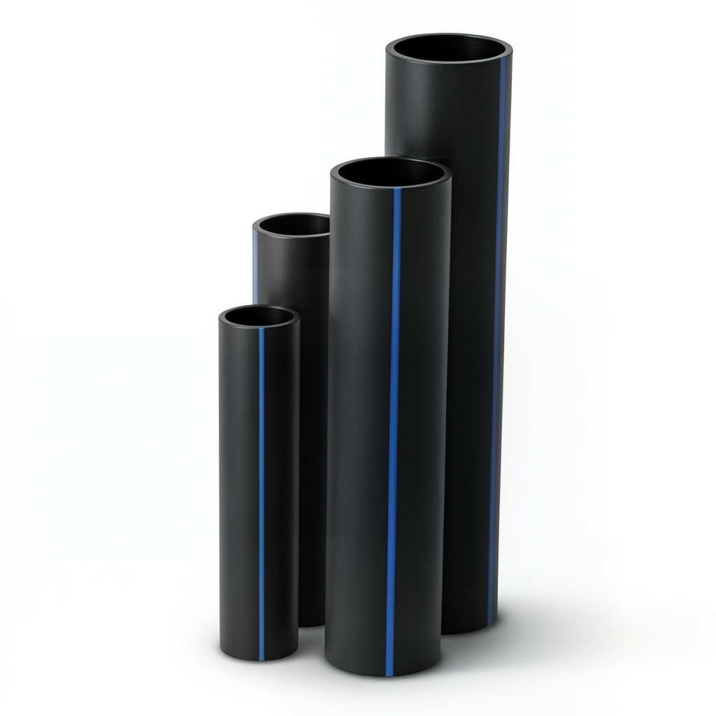 HDPE Pipes SDR 33 Outside Diameter 50 mm Thickness 1.8 mm Black