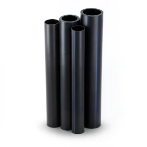 مواسير HDPE PE 80 ضغط 16 بار قطر 200 مم سمك 22.4 مم لون أسود