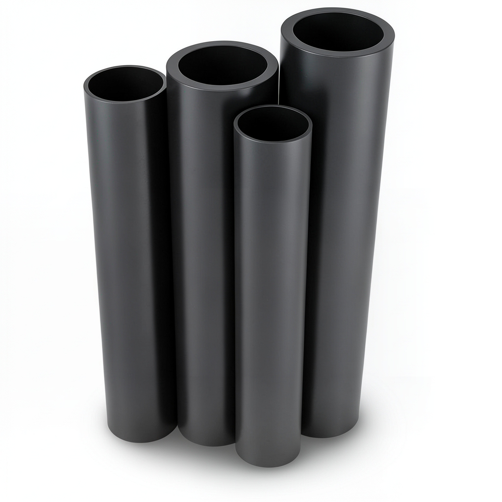 مواسير HDPE PE 80 ضغط 16 بار قطر 225 مم سمك 25.2 مم لون أسود