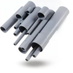 مواسير UPVC مقاس ¾ إنش سمك 1.52 مم لون رمادي