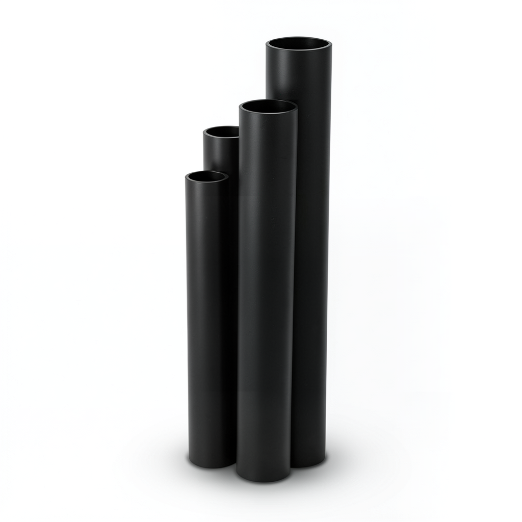 أنابيب HDPE الجودة ضغط 20 بار قطر خارجي 315 مم سمك 52.3 مم لون أسود