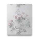 Floral Wallpaper 10 m x 0.70 m Pale Gray, Model 13015
