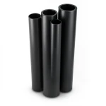 مواسير HDPE PE 80 ضغط 16 بار قطر 200 مم سمك 22.4 مم لون أسود