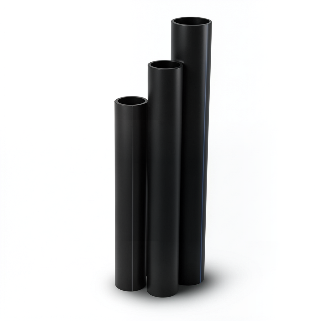 HDPE Pipes Nominal Pressure 20 Bar Outside Diameter 400 mm Thickness 66.5 mm Black