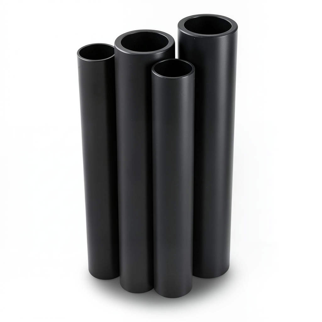 HDPE Pipes PE 80 16 Bar 225 mm Diameter 25.2 mm Thickness Black