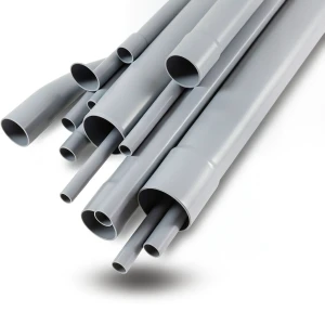 مواسير UPVC مقاس ½ 1 إنش سمك 2.03 مم لون رمادي