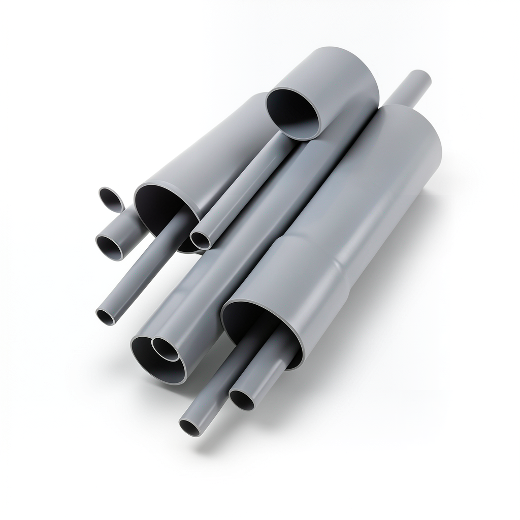 UPVC Pipes 4 Inch Thickness 3.81 mm Gray Color EPT