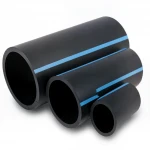 أنابيب HDPE الوطني لشبكات المياه الغير مضغوطة  ضغط 4 بار قطر خارجي 160 مم سمك 3.2 مم لون اسود