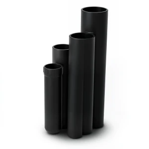 مواسير HDPE الجودة ضغط 16 بار قطر خارجي 32 مم سمك 4.4 مم لون اسود