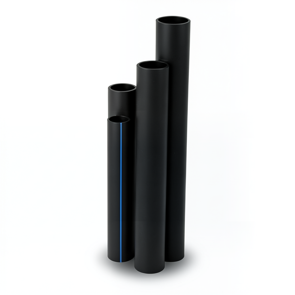 مواسير HDPE ضغط 16 بار قطر خارجي 40 مم سمك 5.5 مم لون أسود