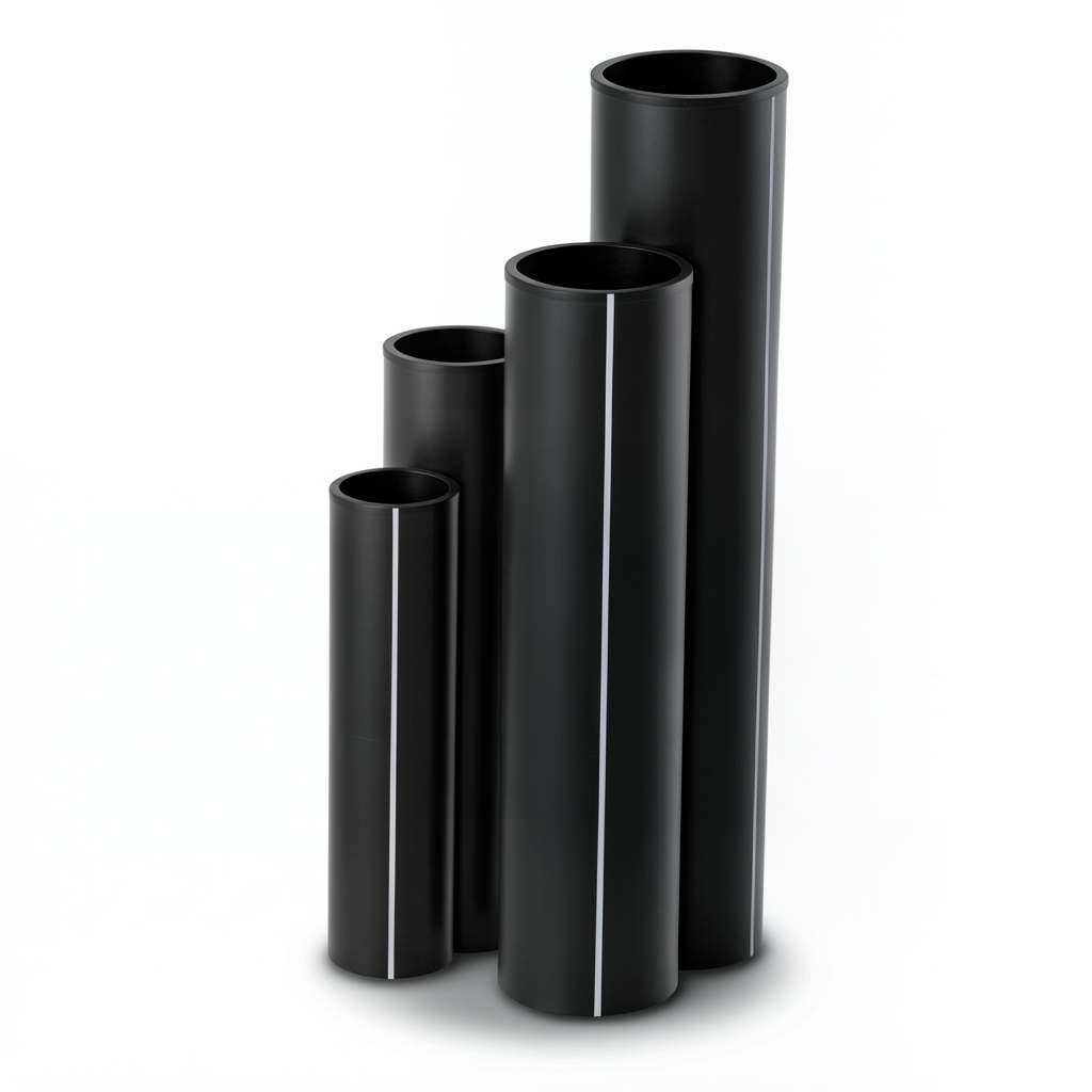 HDPE Pipes Nominal Pressure 16 Bar Outside Diameter 50 mm Thickness 6.9 mm Black