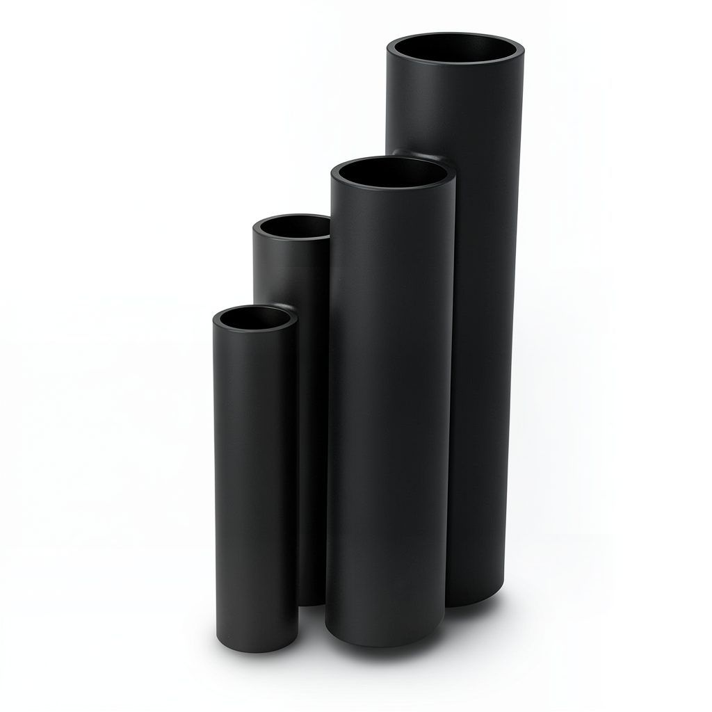 مواسير HDPE SDR 5 قطر خارجي 75 مم سمك 15.1 مم لون أسود