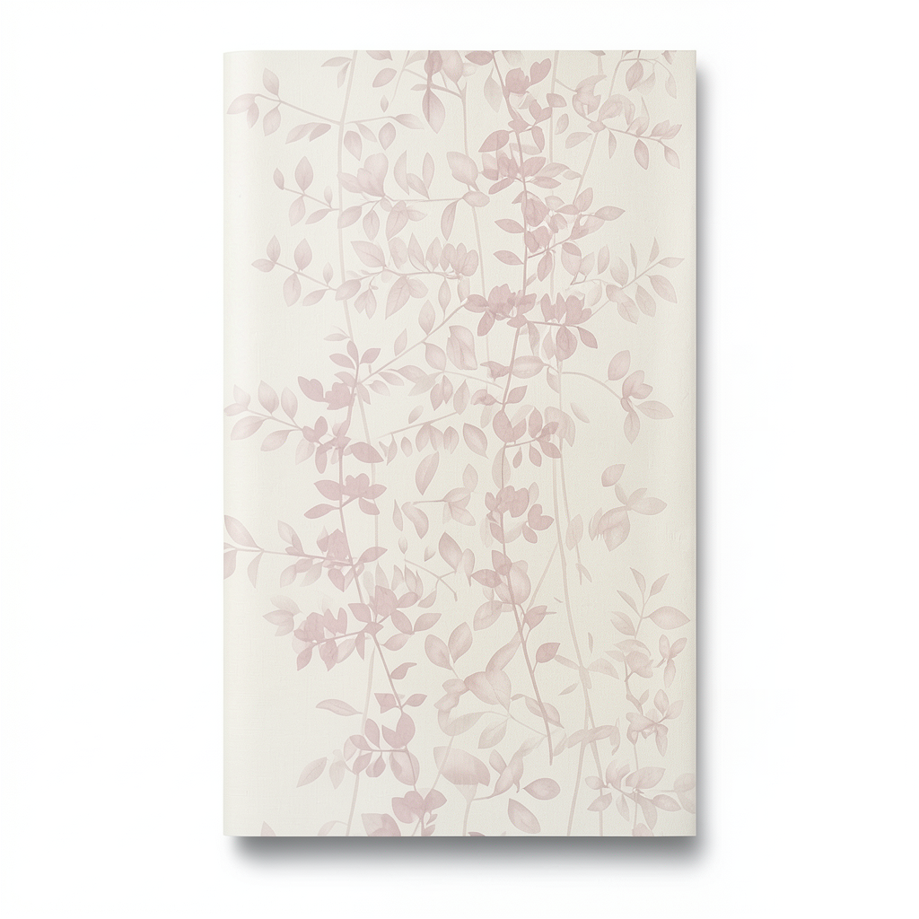 German Leaf Patterned Wallpaper 10m x 0.53m Light Beige, Model 10047-05