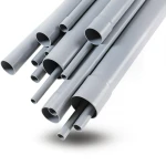 مواسير UPVC EPC 40 مقاس ½ إنش سمك 2.77 مم لون رمادي