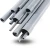 مواسير UPVC EPC 40 مقاس ½ إنش سمك 2.77 مم لون رمادي - Image 1
