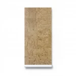 Patterned wall decoration, brown color, length 10 m, width 0.53 m, model 445794 