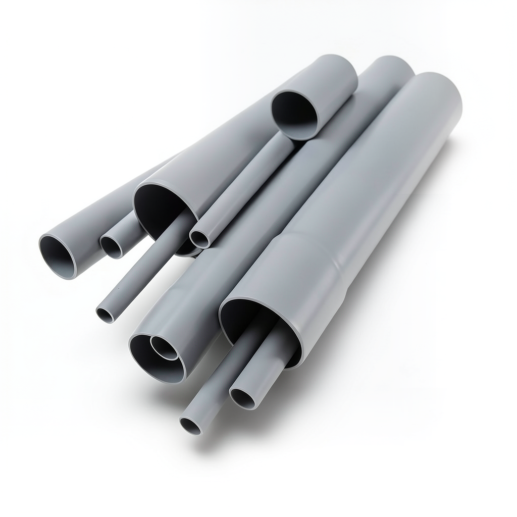 مواسير UPVC مقاس ¾ إنش سمك 2.87 مم لون رمادي