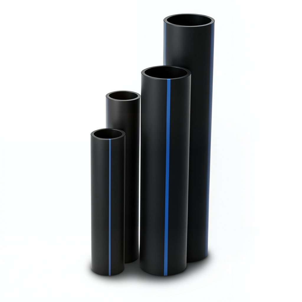 مواسير HDPE ضغط 16 بار قطر خارجي 12 مم سمك 1.8 مم لون أسود