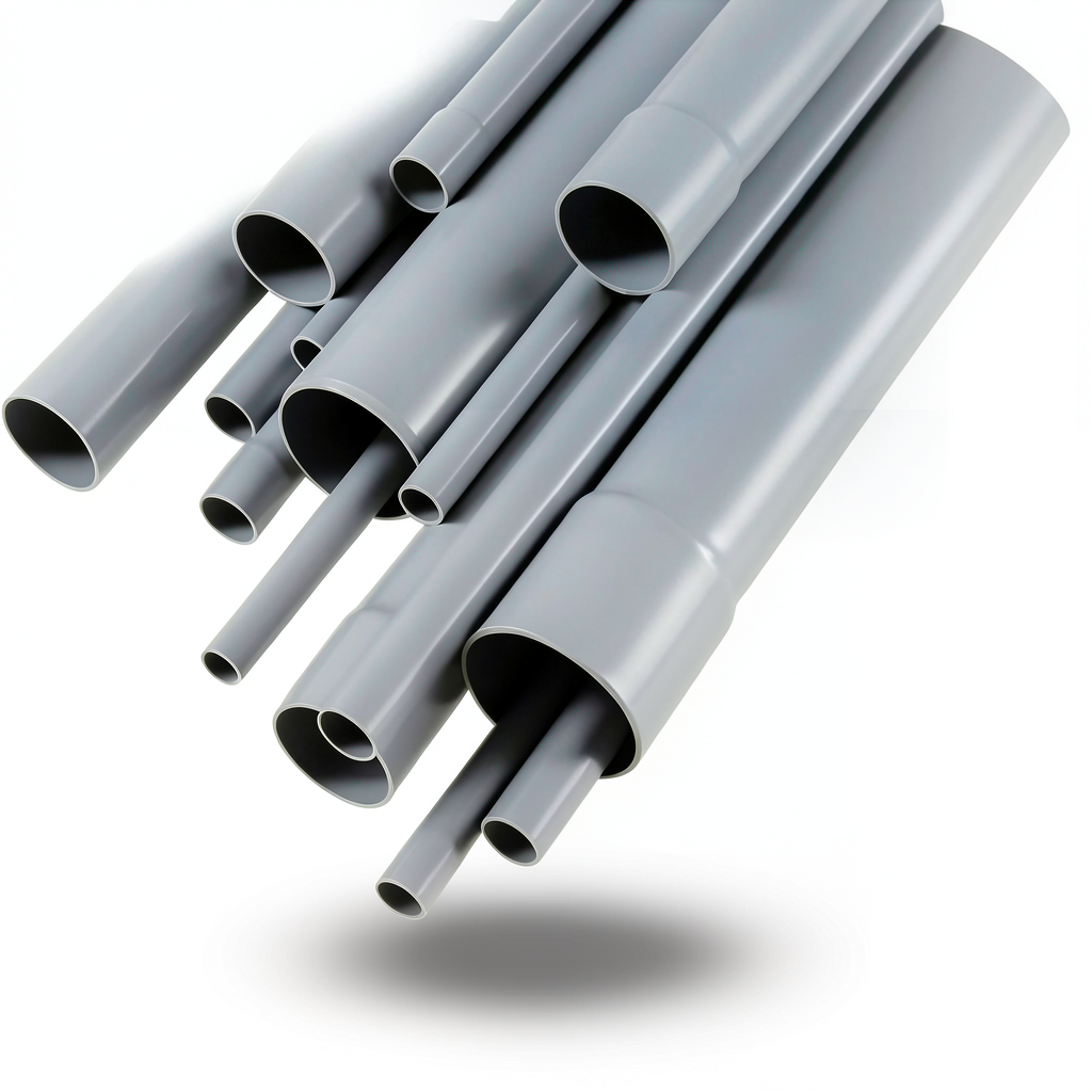 UPVC Pipes Size 1 Inch Thickness 3.38 mm Gray Color EPC 40
