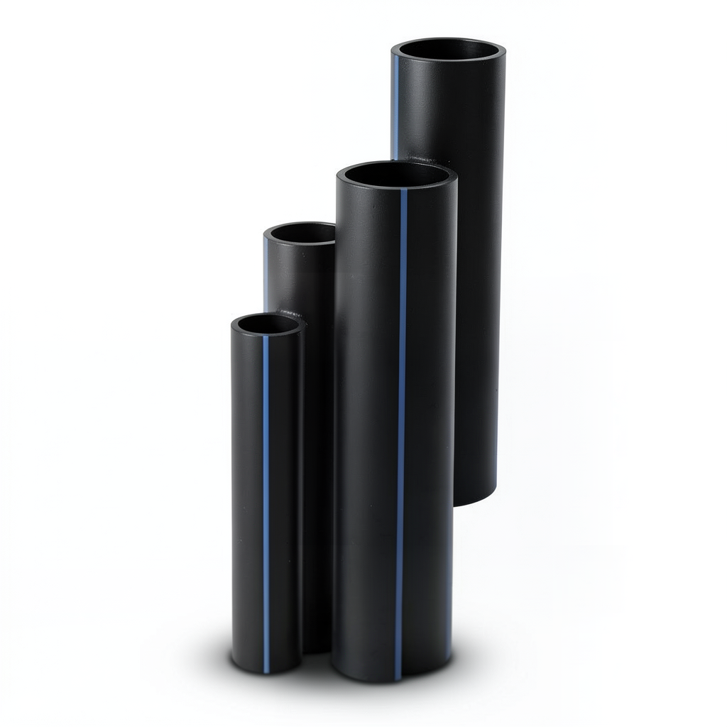 مواسير HDPE ضغط 16 بار قطر خارجي 16 مم سمك 2.2 مم لون أسود