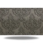 Italian Wallpaper Classic Design 10 m x 1.06 m Dark Beige, Model 81804