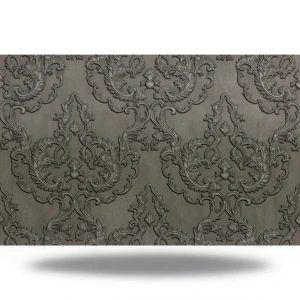 Italian Wallpaper Classic Design 10 m x 1.06 m Dark Beige, Model 81804