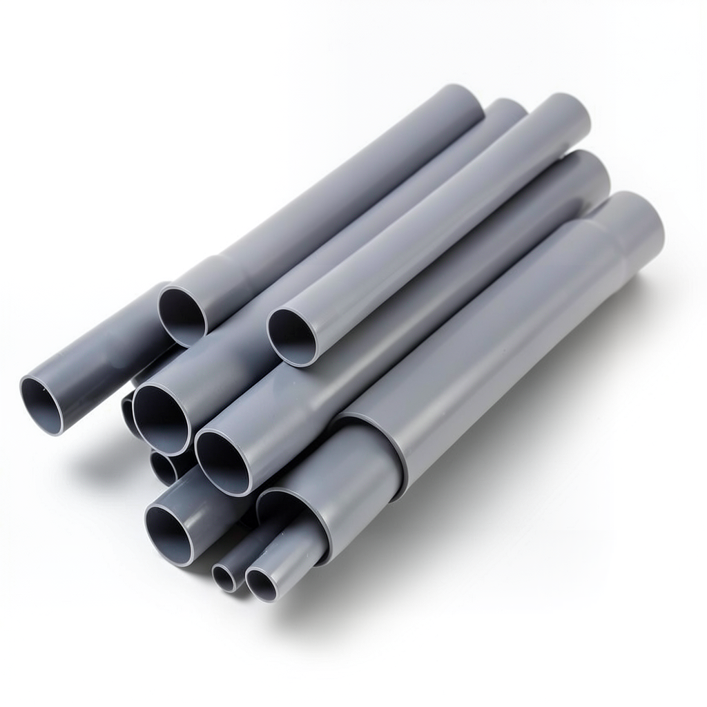 مواسير UPVC مقاس 2 إنش سمك 3.91 مم لون رمادي EPC 40