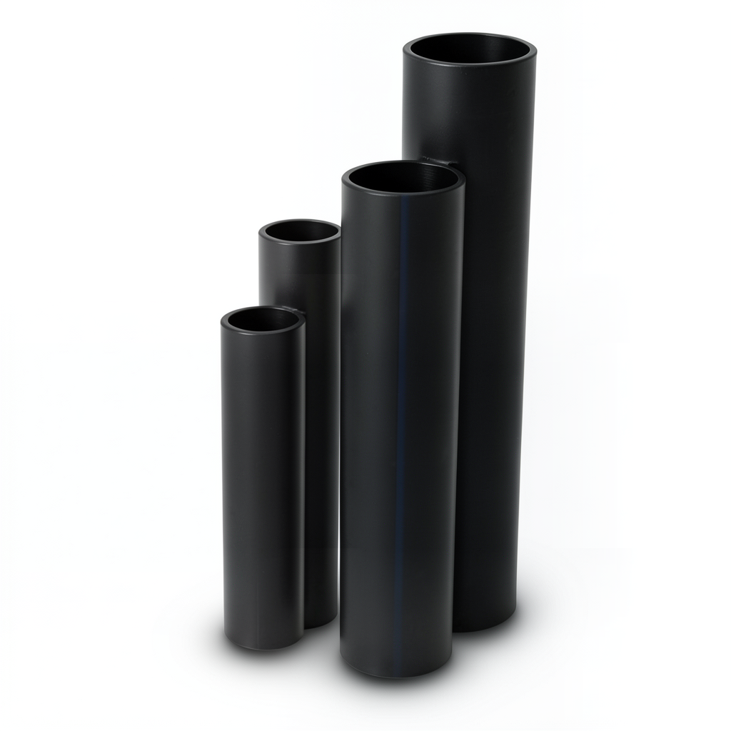 مواسير HDPE ضغط 16 بار قطر خارجي 40 مم سمك 5.5 مم لون أسود