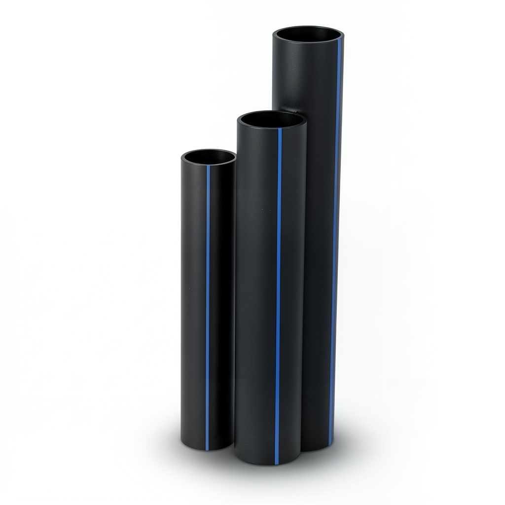 HDPE Pipes Nominal Pressure 16 Bar Outside Diameter 50 mm Thickness 6.9 mm Black