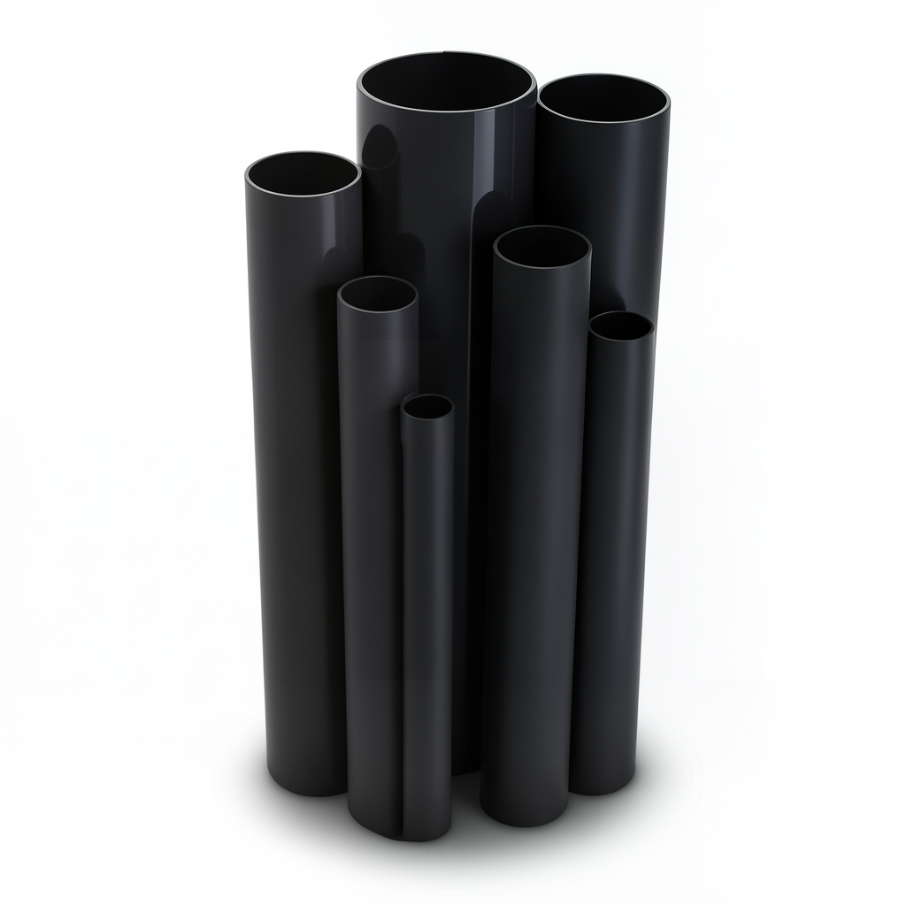 UPVC Pipes Nominal Pressure 6 Bar Outside Diameter 710 mm Thickness 20.7 mm Black